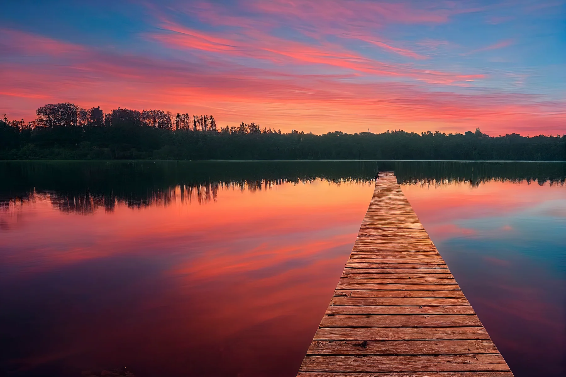 Wooden lakeside pier at sunset representing the Lake Murray lifestyle